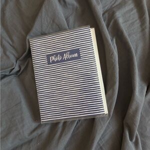 Blue Striped Photo Album